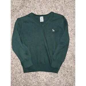 Carter's toddler boy 4t Holiday Green Sweater V-Neck Classic
